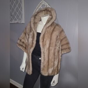 Regina Glenara by Benoit Vintage Faux Fur Wrap Approximately Size S-M